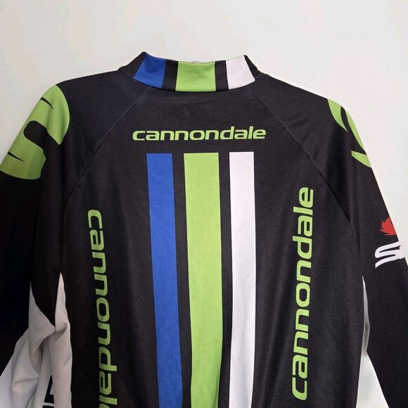 SUGOI CANNONDALE PRO TEAM WINTER JERSEY MENS XXL FULL ZIP LONG SLEEVE BLACK GRN - Picture 6 of 8